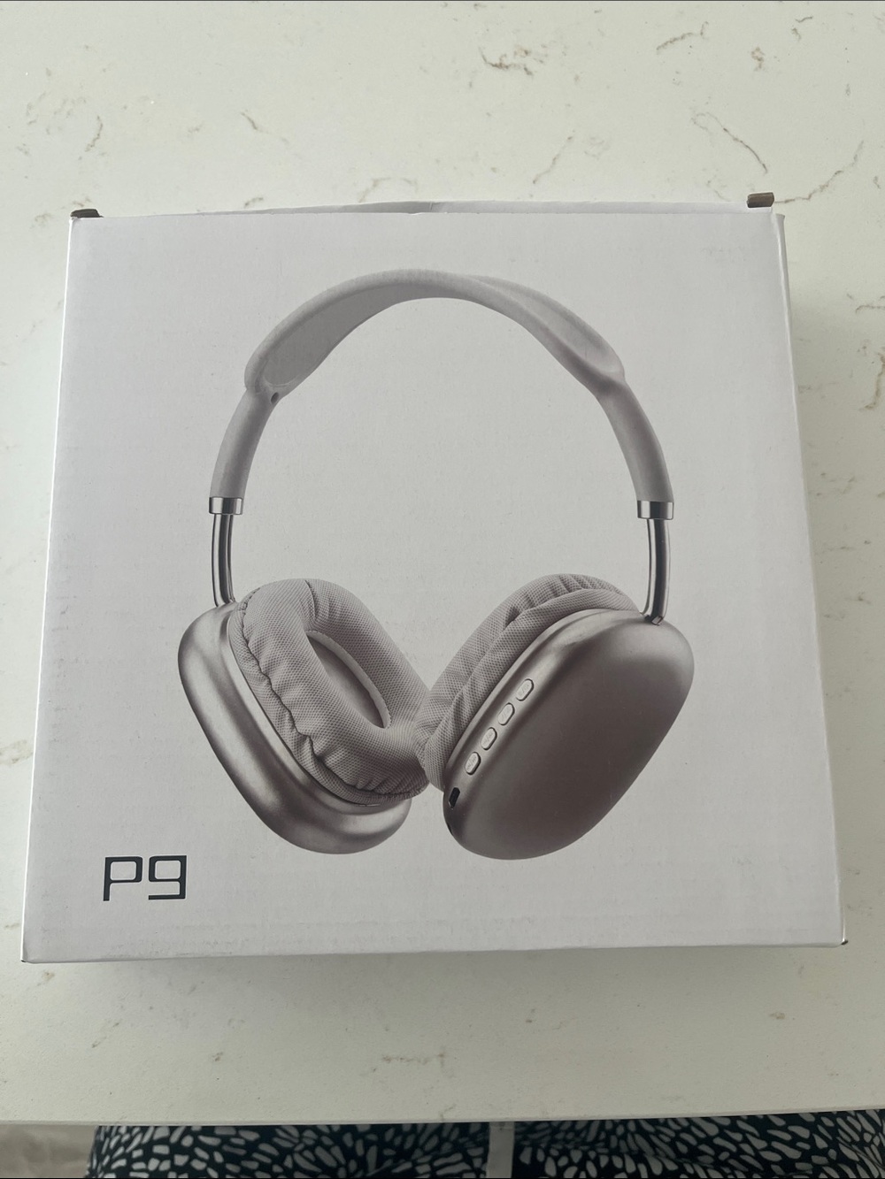 Wireless Over-Ear Headphones in Light Gray